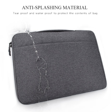 Oxford Cloth Waterproof Laptop Handbag for 13.3 inch Laptops, with Trunk Trolley Strap(Grey)-garmade.com