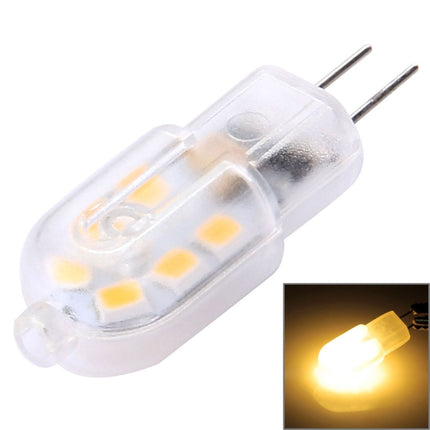 G4 2W 180LM Transparent Cover Corn Light Bulb, 12 LED SMD 2835, AC 220-240V(Warm White)-garmade.com