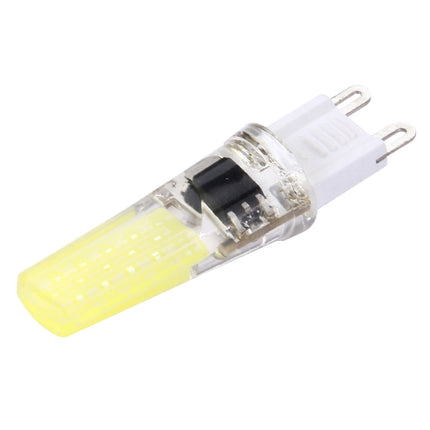 G9 3W 300LM COB LED Light , Silicone Dimmable for Halls / Office / Home, AC 220-240V, White Plug(White Light)-garmade.com