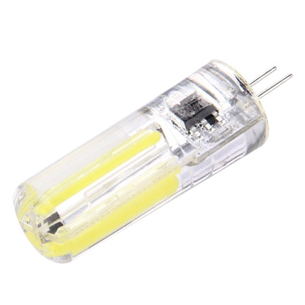 G4 4W Silicone Dimmable 8 LED Filament Light Bulb for Halls, AC 220-240V(White Light)-garmade.com