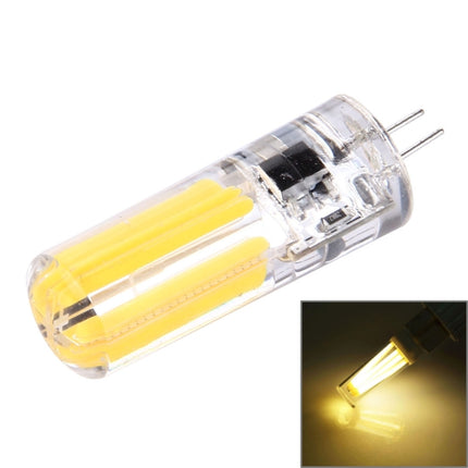 G4 4W Silicone Dimmable 8 LED Filament Light Bulb for Halls, AC 220-240V(Warm White)-garmade.com