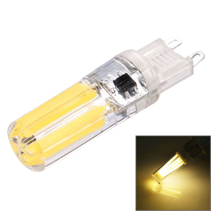 G9 4W Silicone Dimmable 8 LED Filament Light Bulb for Halls, AC 220-240V(Warm White)-garmade.com