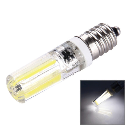 4W Filament Light Bulb , E14 Silicone Dimmable 8 LED for Halls, AC 220-240V(White Light)-garmade.com