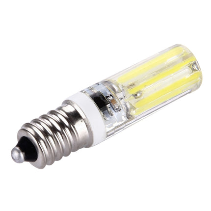 4W Filament Light Bulb , E14 Silicone Dimmable 8 LED for Halls, AC 220-240V(White Light)-garmade.com