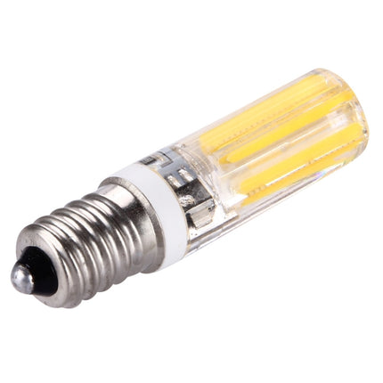 4W Filament Light Bulb, E14 Silicone Dimmable 8 LED for Halls, AC 220-240V(Warm White)-garmade.com