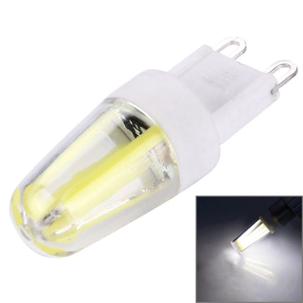 2W Filament Light Bulb, G9 PC Material Dimmable 4 LED for Halls, AC 220-240V(White Light)-garmade.com