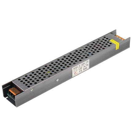 SL-200-12 LED Regulated Switching Power Supply DC12V 16.7A Size: 330 x 49 x 29mm-garmade.com