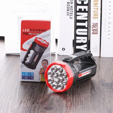 5W 9 LEDs Rechargeable Strong LED Flashlight 2-Modes Outdoors Searchlight-garmade.com