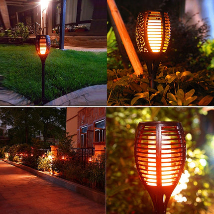96 LED Solar Flame Light Outdoor Garden Lawn Light Garden Landscape Torch Light-garmade.com
