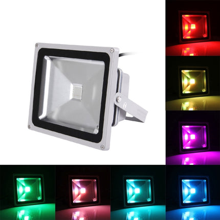 30W IP65 Waterproof Colorful LED Floodlight, 2250LM with Remote Control, AC 110-265V-garmade.com