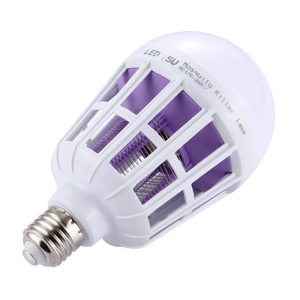 E27 15W White Light + 365 NM Purple Light Mosquito Killer Bulb Lamp, Fly Pest Insects Reject Zapper LED Ball Steep Light, AC 175-265V-garmade.com