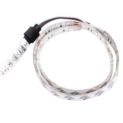 50cm 3W USB TV Rope Light , Epoxy IP65 Waterproof 30 LED 5050 SMD with 1m Extended Switch Cable & Manual Controller, Wide: 10mm(Colorful Light)-garmade.com
