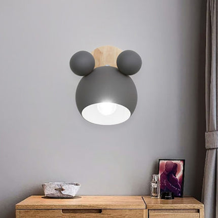 Creative Cartoon E27 LED Warm White Light Wall Lamp for Bedside Passage (Grey)-garmade.com