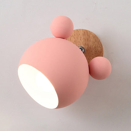 Creative Cartoon E27 LED White Light Wall Lamp for Bedside Passage (Pink)-garmade.com