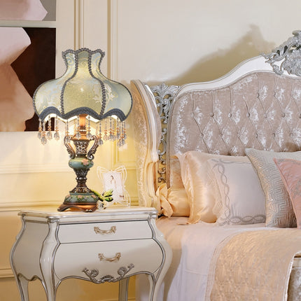 European Style Retro Bedroom Warm White Light Bedside Lamp-garmade.com