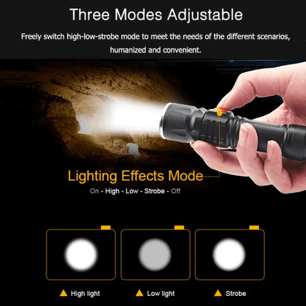 Ultra Bright Rechargeable LED Torch Flashlight-garmade.com