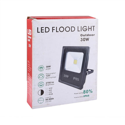 30W IP65 Waterproof White Light LED Floodlight, 2700LM LED Light, AC 85-265V(Warm White)-garmade.com