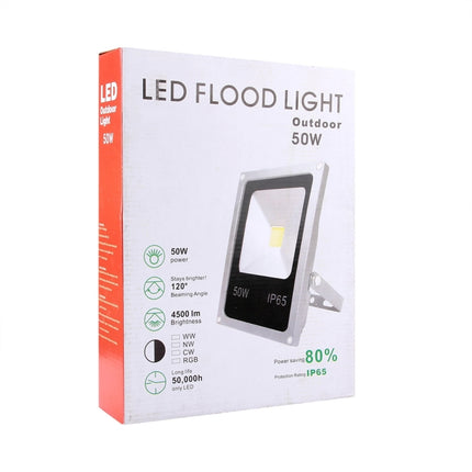 50W IP65 Waterproof White Light LED Floodlight, 4500LM Lamp, AC 85-265V-garmade.com