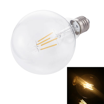 G95 E27 4W 4 LEDs 450 LM 3000K Retro Dimming LED Filament Light Bulb Energy Saving Light, AC 220V(Warm White)-garmade.com