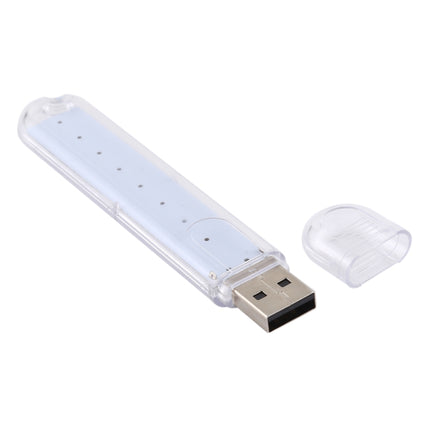 3W 8 LEDs 5730 SMD USB LED Book Light Portable Night Lamp, DC 5V (White Light)-garmade.com