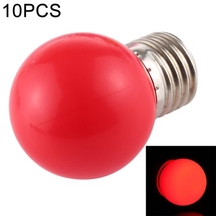 10 PCS 2W E27 2835 SMD Home Decoration LED Light Bulbs, DC 12V (Red Light)-garmade.com