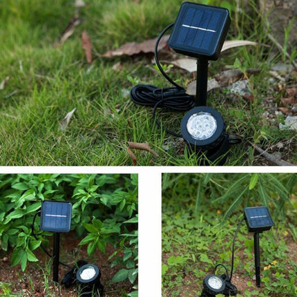 Single Head LED Outdoor Waterproof Solar Underwater Spotlight Floodlight-garmade.com