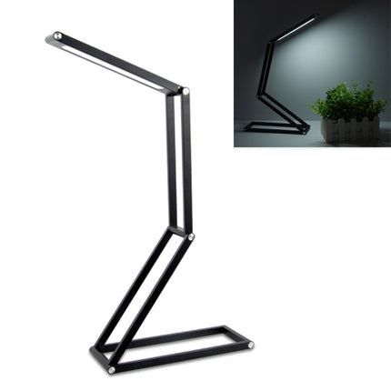 LED Desk Lamp 3W Folding Adjust USB Charging Eye Protection Table Lamp(Black)-garmade.com