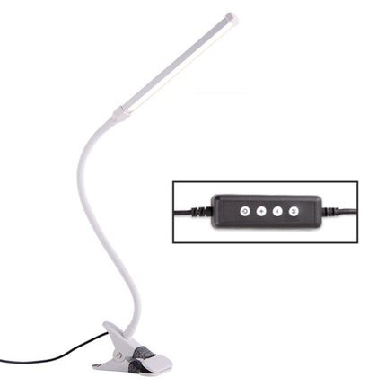 LED Desk Lamp 8W Folding Adjustable USB Charging Eye Protection Table Lamp, USB Charge Version(White)-garmade.com