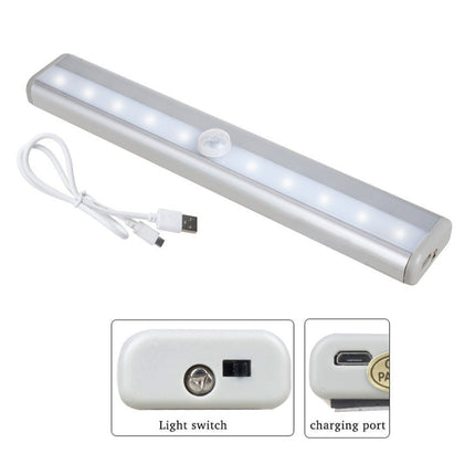 USB0406 Motion Sensor LED Night Light, White Light, 100LM, Rechargeable, 6000-6500K, 3 Switch Modes-garmade.com
