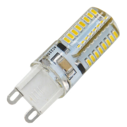 G9 4W 210LM 64 LED SMD 3014 Silicone Corn Light Bulb, AC 110V (Warm White)-garmade.com