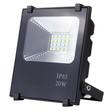 20W IP65 Waterproof LED Floodlight, 2700-6500K SMD-5054 Lamp, AC 85-265V(White Light)-garmade.com