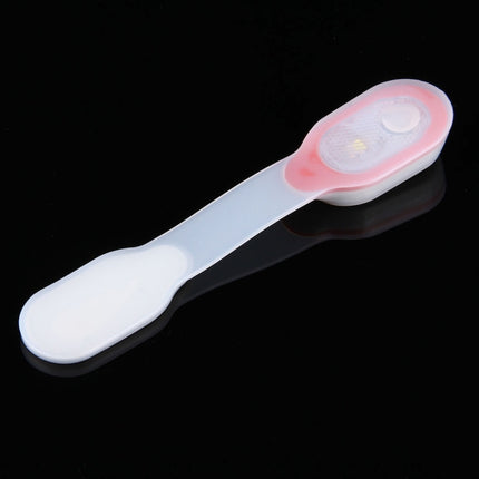 LED Magnetic Clothes Silicone Clip Lamp, CR2032 Button Batteries Powered(Red)-garmade.com