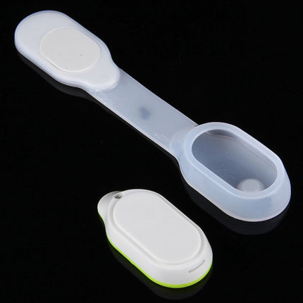LED Magnetic Clothes Silicone Clip Lamp, CR2032 Button Batteries Powered (Yellow)-garmade.com