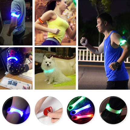 Night Run / Ride Safety LED Light Band, CR2032 Button Batteries Powered(Green)-garmade.com