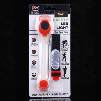 Night Run / Ride Safety LED Light Band, CR2032 Button Batteries Powered(Red)-garmade.com