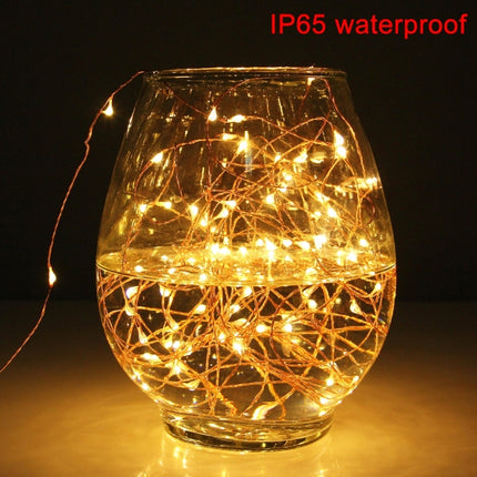 10m IP65 Waterproof Colorful Light Solar Panel Silver Wire String Light, 100 LEDs SMD 0603 Fairy Lamp Decorative Light-garmade.com