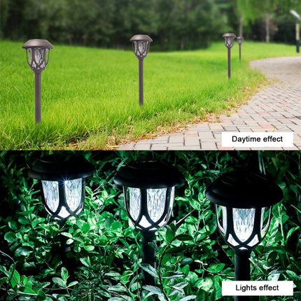 Solar Energy Coffee Outdoor Lawn Lamp IP65 Waterproof LED Decorative Garden Light (White Light)-garmade.com