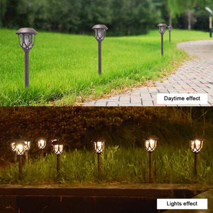 Solar Energy Coffee Outdoor Lawn Lamp IP65 Waterproof LED Decorative Garden Light (Warm White)-garmade.com