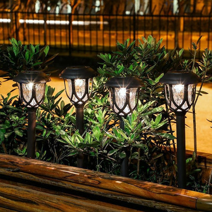 Solar Energy Coffee Outdoor Lawn Lamp IP65 Waterproof LED Decorative Garden Light (Warm White)-garmade.com