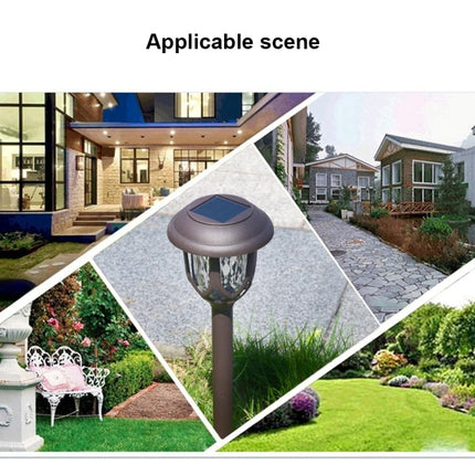 Solar Energy Coffee Outdoor Lawn Lamp IP65 Waterproof LED Decorative Garden Light (Warm White)-garmade.com