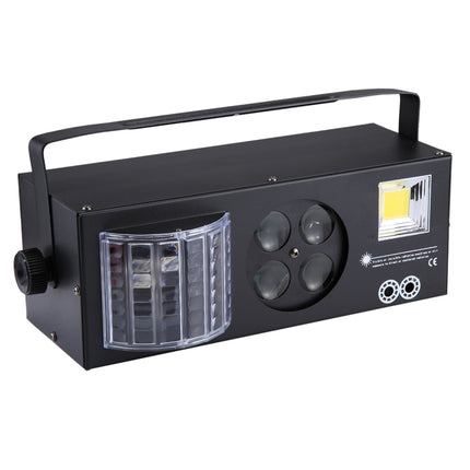 LED-MK004 60W Colorful Light, 4 in 1 Projector Indoor Stage Decoration Atmosphere Light with Holder / Auto Run / Sound Control / DMX512, AC 90-240V-garmade.com
