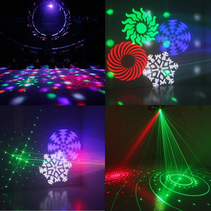 LED-MK004 60W Colorful Light, 4 in 1 Projector Indoor Stage Decoration Atmosphere Light with Holder / Auto Run / Sound Control / DMX512, AC 90-240V-garmade.com