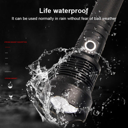 X92 Luminous Flux: 2000lm LED Waterproof Flashlight, Retractable Focus Function (Black)-garmade.com