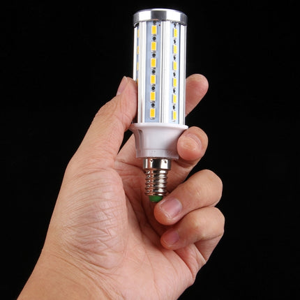 10W Aluminum Corn Light Bulb, E14 880LM 42 LED SMD 5730, AC 85-265V(White Light)-garmade.com