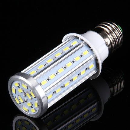 15W Aluminum Corn Light Bulb, E27 1280LM 60 LED SMD 5730, AC 85-265V(White Light)-garmade.com
