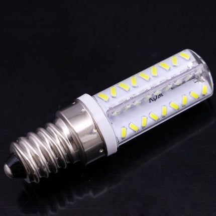 E14 3.5W 200-230LM Corn Light Bulb, 72 LED SMD 3014, Adjustable Brightness, AC 110V(White Light)-garmade.com