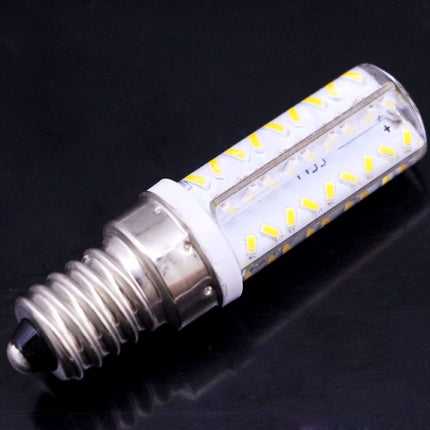E14 3.5W 200-230LM Corn Light Bulb, 72 LED SMD 3014, Adjustable Brightness, AC 110V(Warm White)-garmade.com