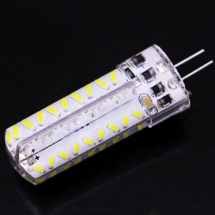 G4 3.5W 200-230LM Corn Light Bulb, 72 LED SMD 3014, Adjustable Brightness, AC 110V(White Light)-garmade.com