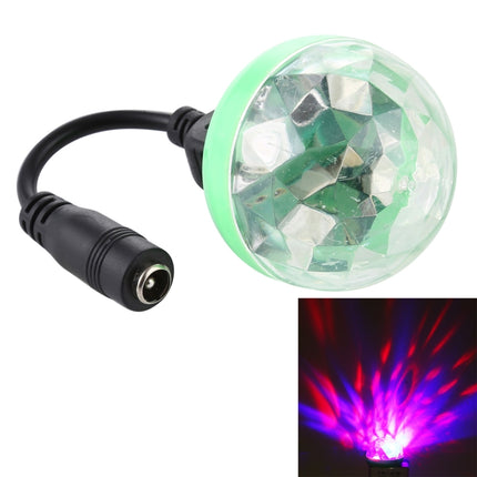 4W RGB Mini Magic Ball LED Stage Lamp with DC 5.5x2.5/2.1mm Female to USB Female Connector Cable-garmade.com