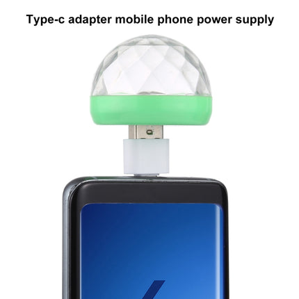 4W RGB USB LED Crystal Magic Ball Stage Light with Type-C Adapter-garmade.com